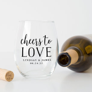 Verre À Vin Sans Pied Salutations pour aimer mariage Favoriser