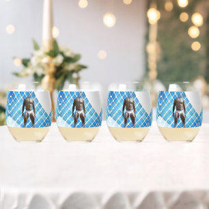 Verre À Vin Sans Pied SlipperyJoe musculaire homme six pack abs mâle bla