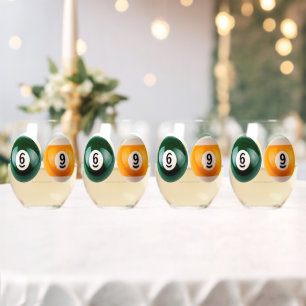 Verre À Vin Sans Pied SlipperyJoe's 69 table de billard dur deux billiar