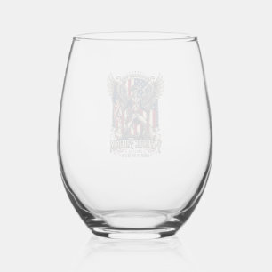 Verre À Vin Sans Pied Squelette de guerre révolutionnaire patriotique so