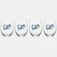 Symbole infini de papillons Morpho bleus