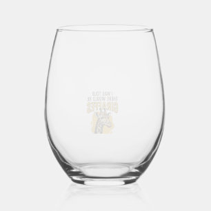 Verre À Vin Sans Pied T-shirt design vintage gravure drôle de girafe_1