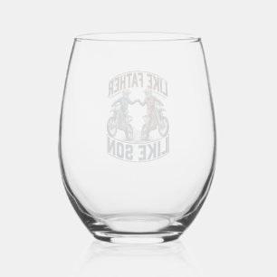 Verre À Vin Sans Pied T-shirt vectoriel vintage de motocross tel père te