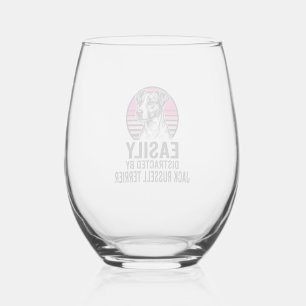 Verre À Vin Sans Pied T-shirt vintage Jack Russell Terrier facilement di
