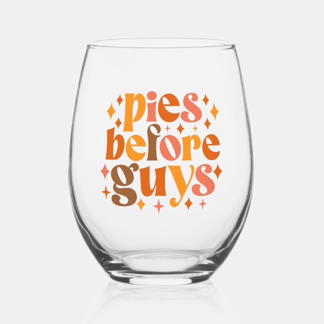 Verre À Vin Sans Pied Tartines avant les gars (Recto)