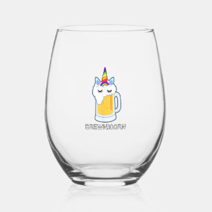 Verre À Vin Sans Pied Tasse de bière Licorne de Brume Boire Licorne Mign