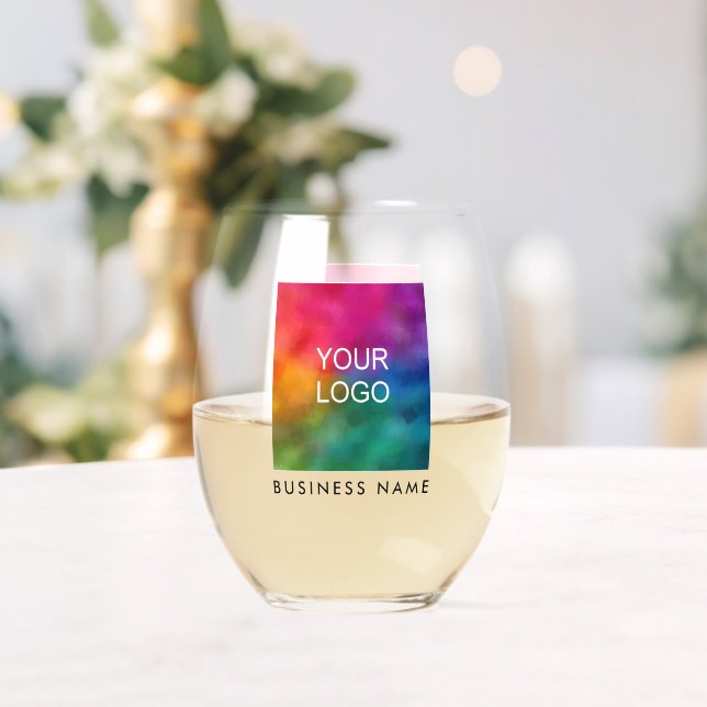 Verre À Vin Sans Pied Télécharger le logo de l'entreprise Ajouter le nom (Insitu (Mariage))