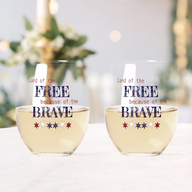 Verre À Vin Sans Pied Terre des Libres à cause des Braves (Insitu (Mariage))