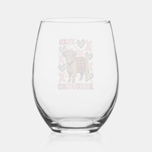 Verre À Vin Sans Pied Vêtement vintage de la Saint-Valentin XOXO jolie v