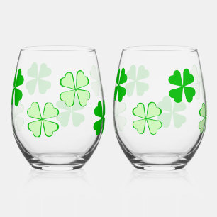 Verre À Vin Sans Pied Vins shamrock sans tache