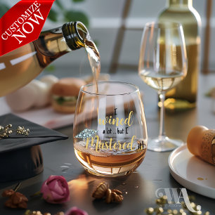 Verre À Vin Sans Pied Winted A Lot a maîtrisé avec le Casquette Graduate