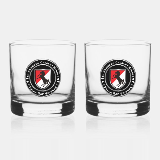 Verre À Whisky 11e bataillon blindée de la Cavalerie blindée Fuld (Recto)
