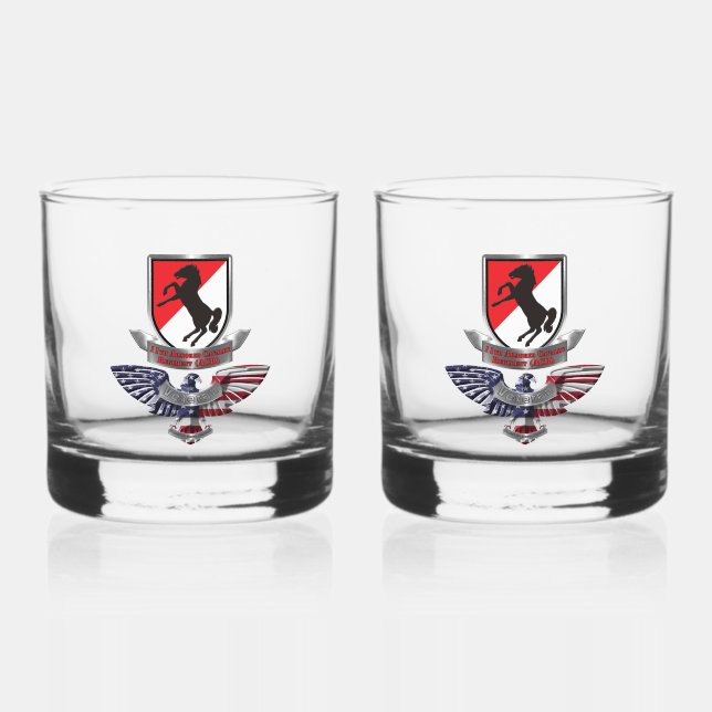 Verre À Whisky 11e régiment de cavalerie blindée ACR (Recto)