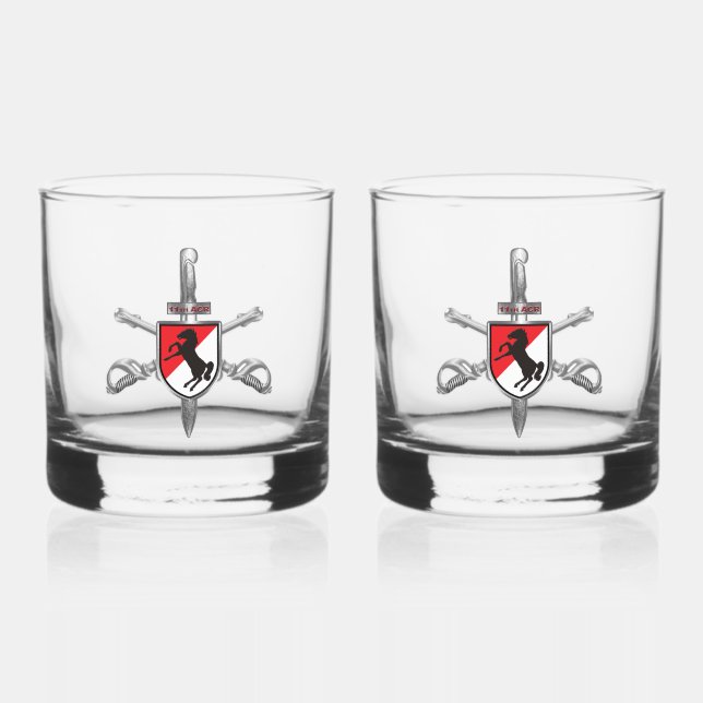 Verre À Whisky 11e régiment de cavalerie blindée ACR (Recto)