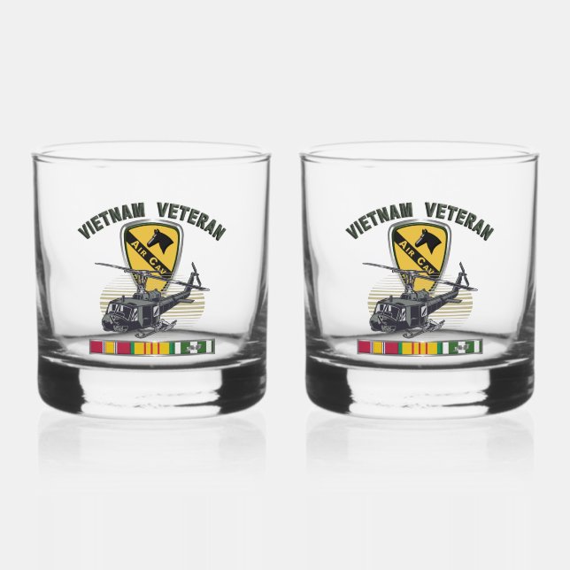 Verre À Whisky 1ère division de cavalerie Vietnam Air Cav (Recto)