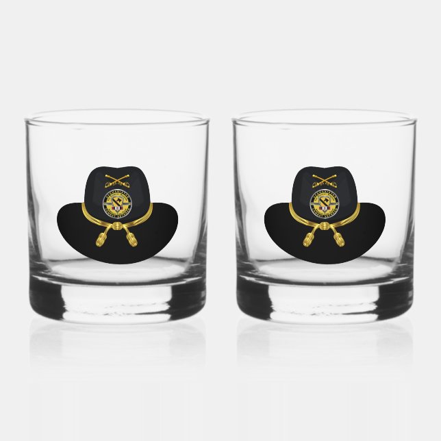 Verre À Whisky 1re division de cavalerie Afghanistan (Recto)
