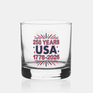 Verre À Whisky 250 ans USA   Semiquinentenaire 1776-2026