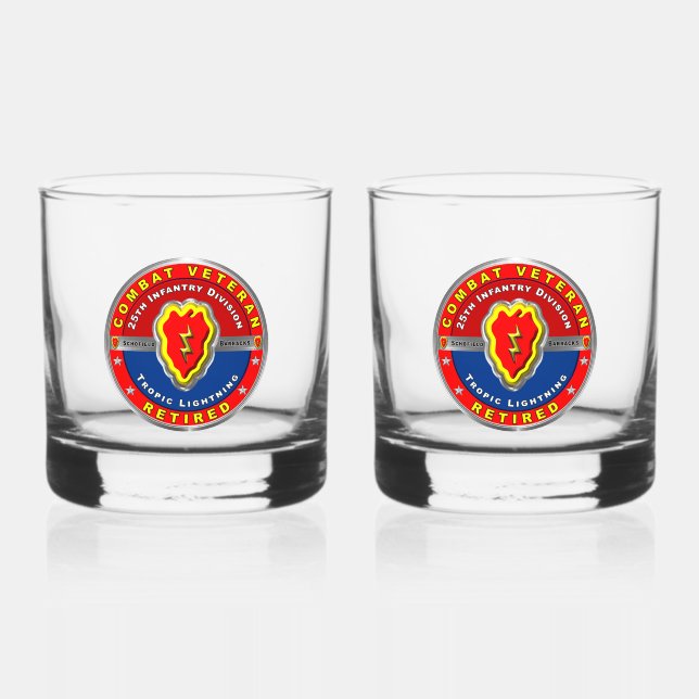 Verre À Whisky 25e division d'infanterie retraitée (Recto)
