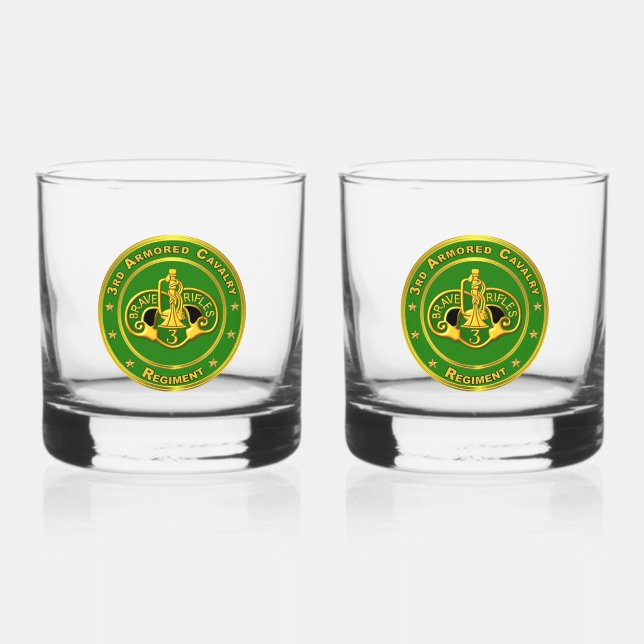 Verre À Whisky 3e Régiment de cavalerie blindée ACR (Recto)