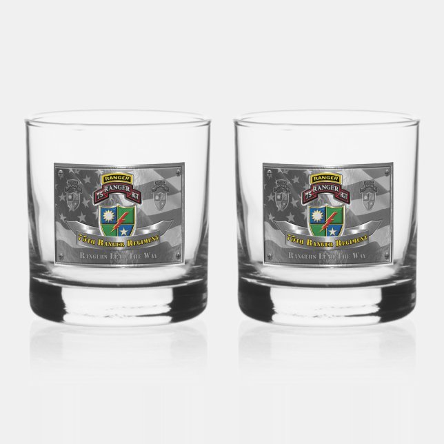 Verre À Whisky 75e régiment de Rangers (Recto)