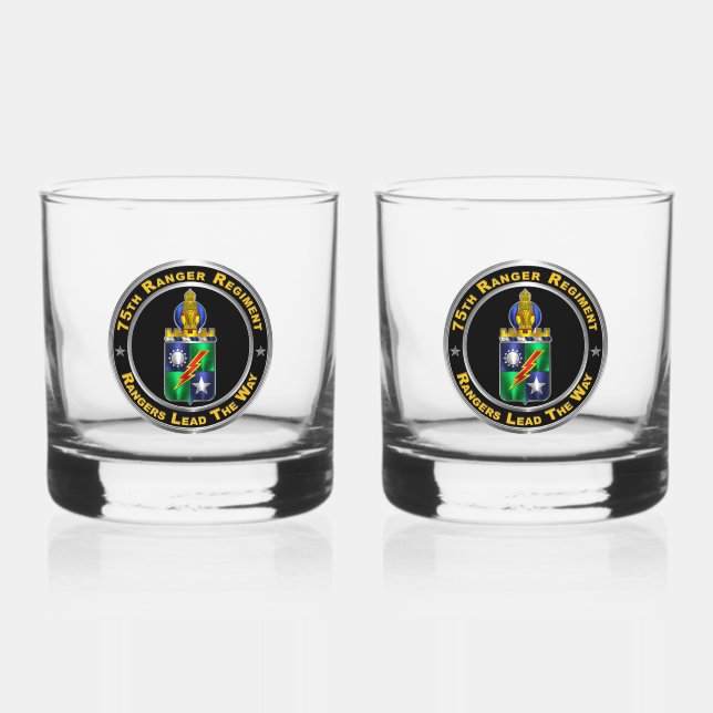 Verre À Whisky 75e régiment de Rangers (Recto)