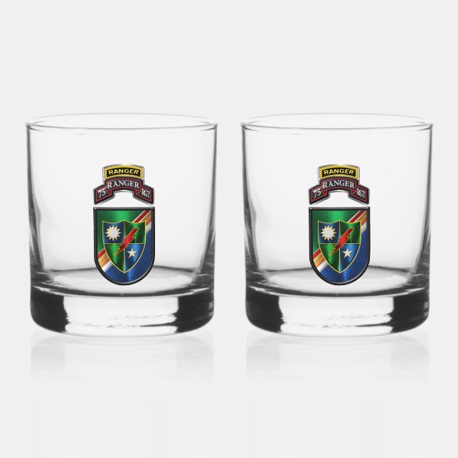 Verre À Whisky 75e régiment de Rangers (Recto)
