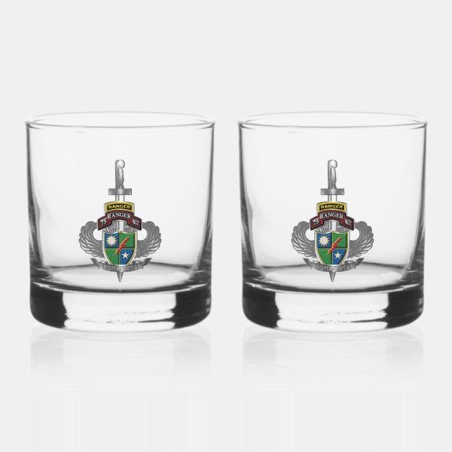 Verre À Whisky 75e Régiment de Rangers Afghanistan Vétéran (Recto)