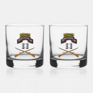 Verre À Whisky 75e Régiment de Rangers Capitaine CPT