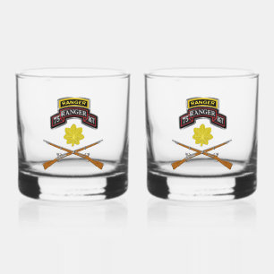 Verre À Whisky 75e régiment de Rangers Major MAJ