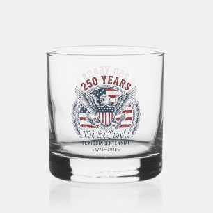 Verre À Whisky Amérique 250 Emblème de l'aigle • Patrimoine patri