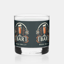 Amusant Bar Belly, logo Beer Mug Personnalisé