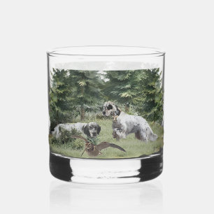 Verre À Whisky Anglais Setters Art, la chasse à la bécasse