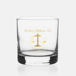 Verre À Whisky Année de cours d'avocat formé à l'argumentation