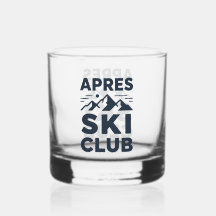 Apres Ski Club Mountain Logo - Custom Mens Winter 