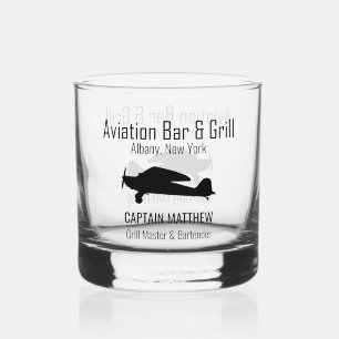 Verre À Whisky Barres d'aviation & Grill Rocks