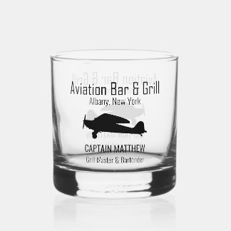 Verre À Whisky Barres d'aviation & Grill Rocks