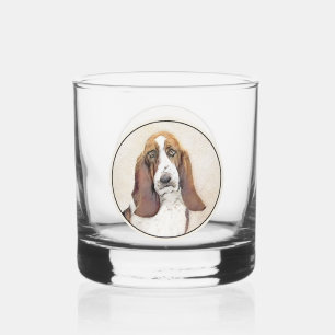 Verre À Whisky Basset Hound Peinture - Cute Original Chien Art