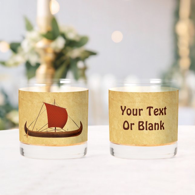 Verre À Whisky Bateau viking à voile rouge II (Insitu (Mariage))