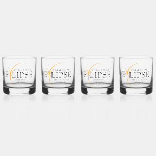 Verre À Whisky Black & Gold 2024 Texas Total Solar Eclipse