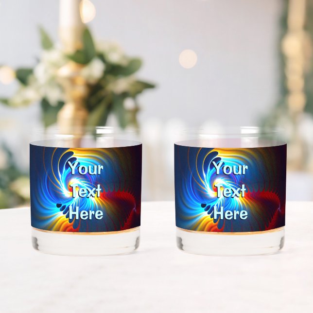 Verre À Whisky Bleu gravitationnel (Insitu (Mariage))