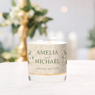 Verre À Whisky Boho Vintage Floral Botanical Wedding