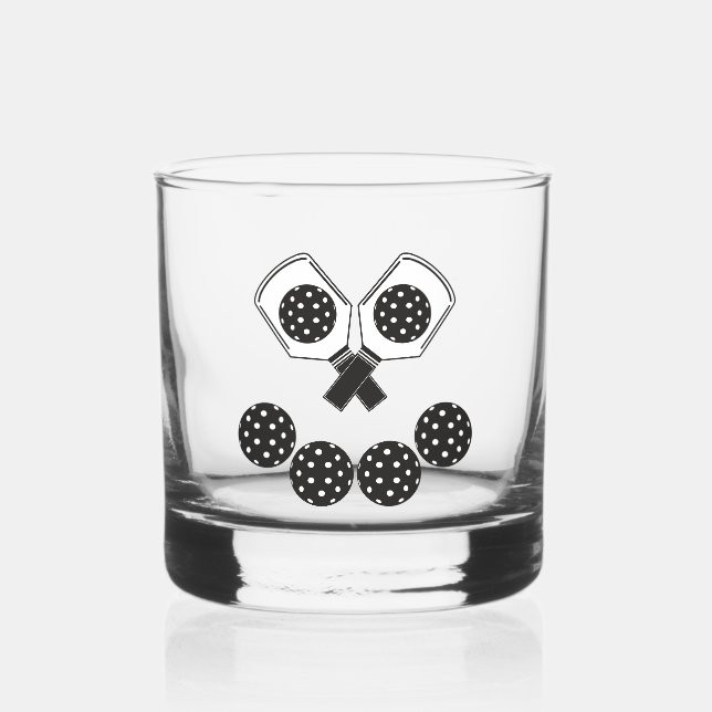Verre À Whisky Bourbon et Pickle-ball (Recto)