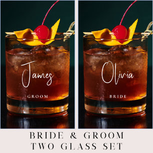 Verre À Whisky Bride Groom Mariage personnalisé