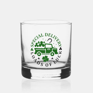 Verre À Whisky Camion avec trèfle St. Patricks Day