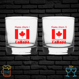 Verre À Whisky Canada et personnalisation du rouge du drapeau can
