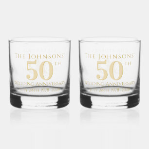 Verre À Whisky Célébration de 50 ans de mariage