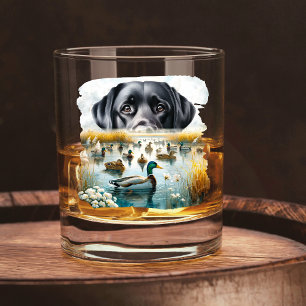 Verre À Whisky Chasse au canard Loyal Retriever Mallard Marsh