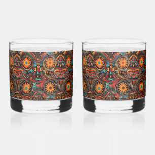 Verre À Whisky Cobalt Enigmatique "Empreinte Ancestrale Intempore