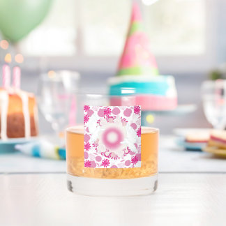 Verre À Whisky colombe à fleurs