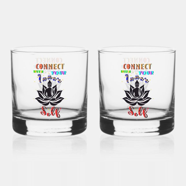 Verre À Whisky Connectez-vous avec votre moi intérieur (Recto)